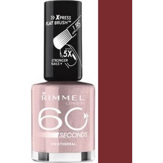 Rimmel London 60 Seconds lak na nehty 320 Rapid Ruby 8 ml