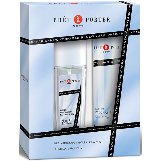 Pret a Porter Original parfémovaný deodorant sklo pro ženy 75 ml + deodorant sprej 200 ml, dárková sada