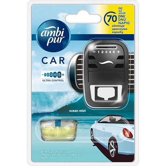 Ambi Pur Car Ocean Mist osvěžovač vzduchu strojek 7 ml