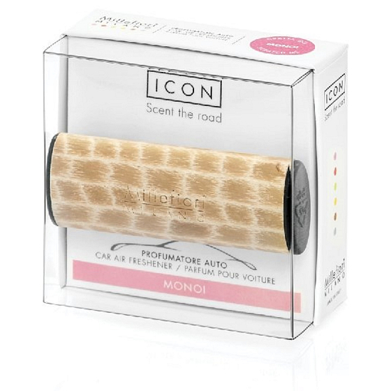 Millefiori Milano Icon Monoi - Japonské květiny vůně do auta Wood voní až 2 měsíce 47 g