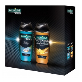 Palmolive Citrus Crush 3v1 sprchový gel pro muže 250 ml + Sport 3v1 sprchový gel pro muže 250 ml, kosmetická sada