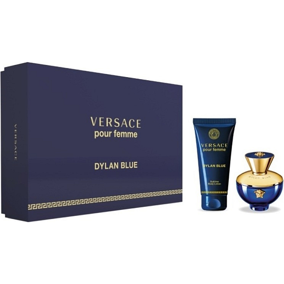 Versace Dylan Blue pour Femme parfémovaná voda pro ženy 30 ml + tělové mléko 50 ml, dárková sada