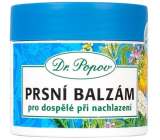 Dr. Popov Maślanie balsam do piersi dla dorosłych do masażu klatki piersiowej, pleców, szyi, karku, czoła i potylicy przy problemach z oddychaniem i kaszlem, ułatwia oddychanie 50 ml