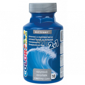 Kittfort Color Line 2w1 płynna farba tonująca i malarska 10 Azurowa 350 g