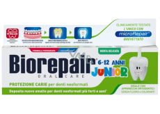 Biorepair Junior Pasta do zębów o miętowym smaku dla dzieci 6-12 lat 75 ml