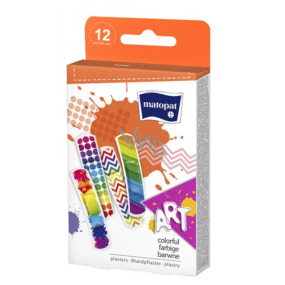 Matopat Art barevné náplasti 19 x 76 mm 12 kusů Matopat Art barevné náplasti 19 x 76 mm 12 kusů