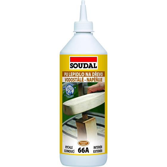 Soudal 66A lepidło poliuretanowe do drewna, 750 g