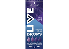 Schwarzkopf Live Drops Fioletowa orchidea barwiące krople do włosów, 30 ml