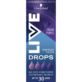 Schwarzkopf Live Drops Fioletowa orchidea barwiące krople do włosów, 30 ml Schwarzkopf Live Drops Fioletowa orchidea barwiące krople do włosów, 30 ml