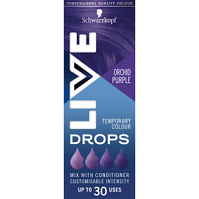 Schwarzkopf Live Drops Fioletowa orchidea barwiące krople do włosów, 30 ml