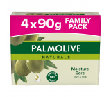 Palmolive Naturals Mleko oliwkowe kostka mydła toaletowego 3 + 1 sztuka 90 g