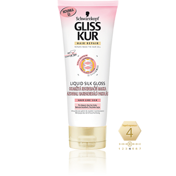 Gliss Kur Liquid Silk Gloss regenerační maska 200 ml