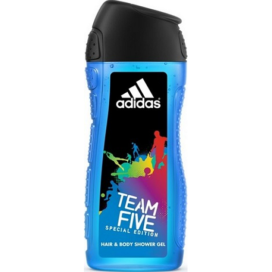 Adidas Team Five 2v1 sprchový gel na tělo a vlasy pro muže 400 ml