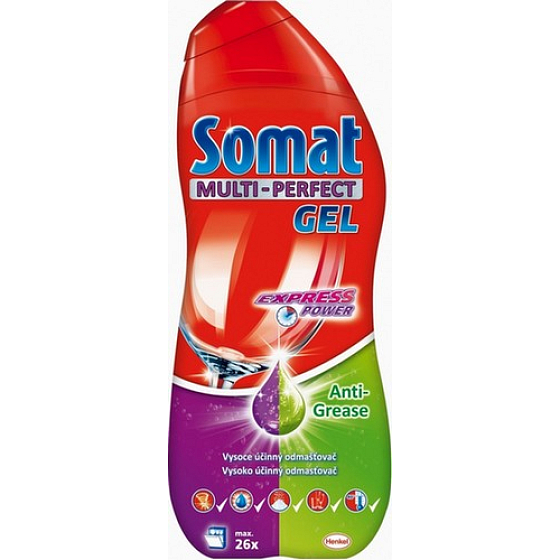Somat Multi-Perfect Gel Express Power Anti-Grease gel na nádobí 650 ml