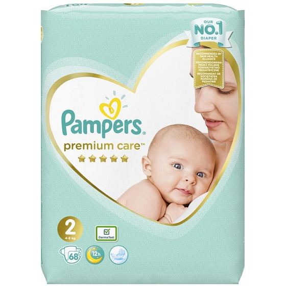 Pampers Premium Care 2 Mini 4-8 kg pieluchy jednorazowe 68 sztuk