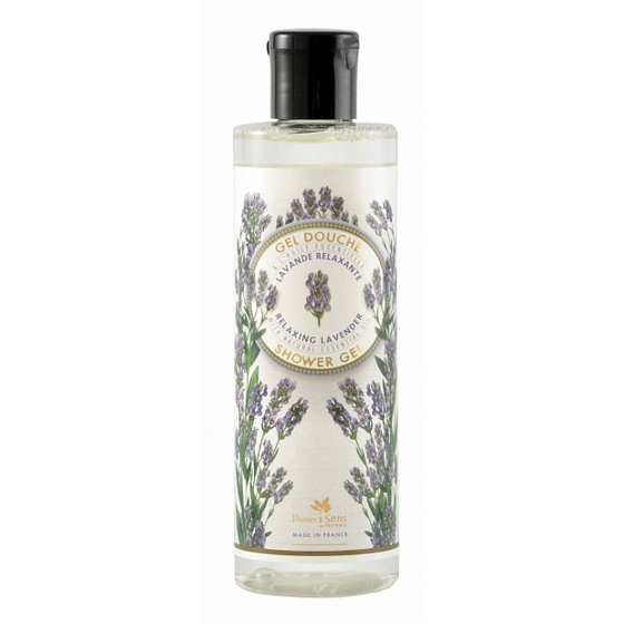 Panier des Sens Levandule luxusní povzbuzující, zklidňující sprchový gel 250 ml