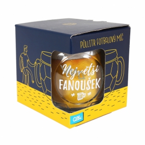 Albi Půllitr fotbalový míč Největší fanoušek 500 ml Albi Půllitr fotbalový míč Největší fanoušek 500 ml