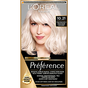 L'oreal Paris Préférence farba do włosów, Stockholm, bardzo jasny perłowy blond 10.21 L'oreal Paris Préférence farba do włosów, Stockholm, bardzo jasny perłowy blond 10.21