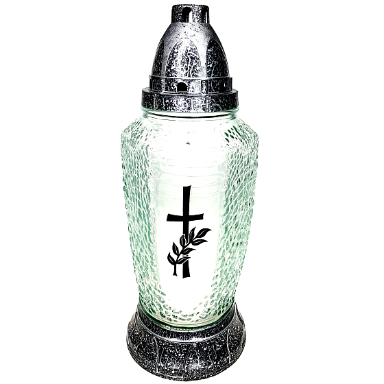 Admit Lampa skleněná Kříž 27 cm 30 hodin 130 g 354 LA KRZ
