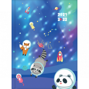 Albi Diář 2021 - 2022 svítící studentský Vesmír 14,7 cm x 20,8 cm x 1,5 cm