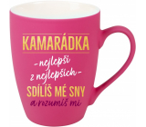 Albi Sametowy kubek Najlepsza przyjaciółka różowy 300 ml
