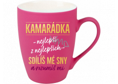 Albi Sametowy kubek Najlepsza przyjaciółka różowy 300 ml