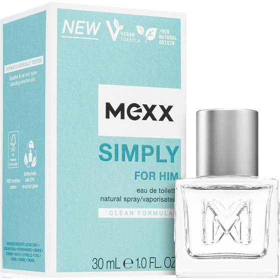 Mexx Simply for Him woda toaletowa dla mężczyzn 30 ml