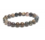 Pietersit multi bransoletka elastyczna naturalny kamień, kuleczka 8 mm / 16 -17 cm, kamień z burzliwymi żyłami