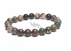 Pietersit multi bransoletka elastyczna naturalny kamień, kuleczka 8 mm / 16 -17 cm, kamień z burzliwymi żyłami