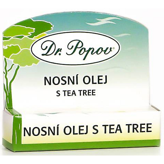 Dr. Popov Olejek do nosa z drzewa herbacianego roll-on na udrożnienie dróg oddechowych 6 ml