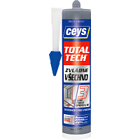 Ceys Total Tech uniwersalne kleje i uszczelniacz, szary, 290 ml