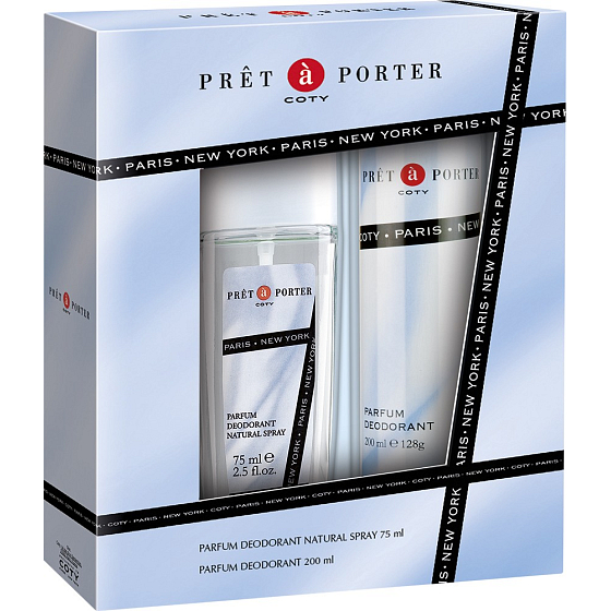 Pret a Porter Original parfémovaný deodorant sklo pro ženy 75 ml + deodorant sprej 200 ml, kosmetická sada