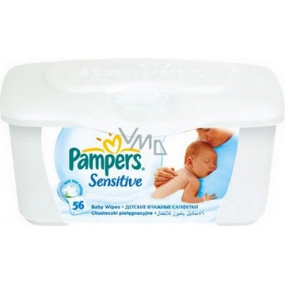 Pampers Sensitive Vlhčené ubrousky pro citlivou pokožku dětí 56 kusů Pampers Sensitive Vlhčené ubrousky pro citlivou pokožku dětí 56 kusů