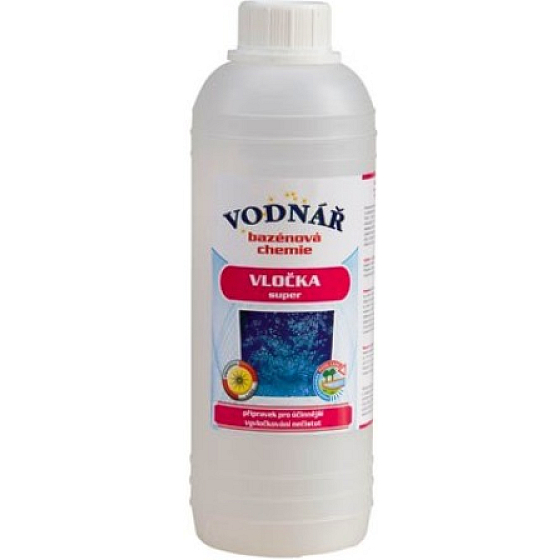 Vodnář Vločka Super bazénová chemie vyvločkování nečistot 1 l