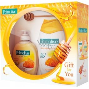Palmolive Milk & Honey Přírodní hydratace tekuté mýdlo 300 ml + Milk & Honey sprchový gel 250 ml, kosmetická sada