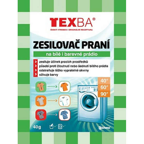Texba Wzmacniacz detergentu i odplamiacz do białych i kolorowych tkanin 40 g