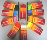 Świeczki tortowe Czerwone 95 x 8 mm 12 sztuk