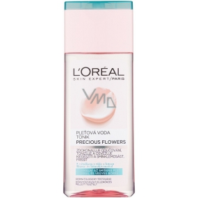 Loreal Paris Precious Flowers pleťová voda tonik s výtažkem z růže a lotous normální až smíšená pleť 200 ml