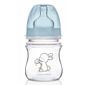 Canpol babies Little Cutie Láhev se širokým hrdlem růžová/modrá pro děti od 0 měsíců 120 ml 1 kus