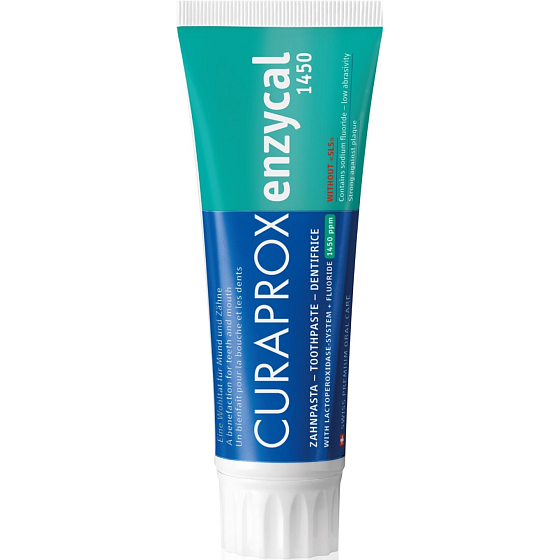 Curaprox Enzycal 1450ppm pasta do zębów bez SLS 75 ml