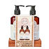 Sunkissed Hand Wash Set 95% Natural Kind żel do mycia rąk 280 ml + mleko do rąk 280 ml + sosnowa taca, zestaw kosmetyczny dla kobiet
