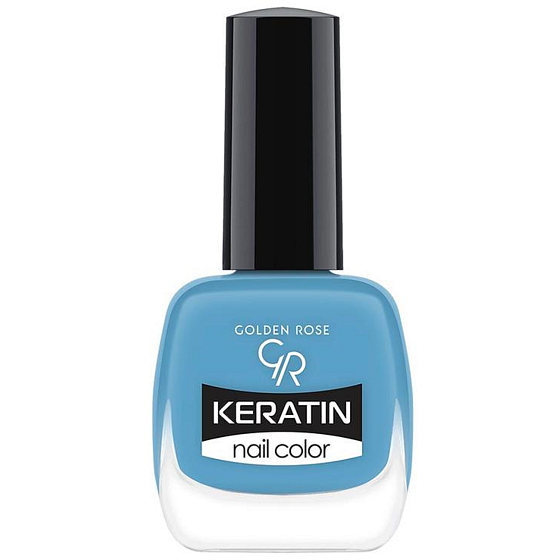 Golden Rose Keratin Nail Color lak na nehty 76 Jasně modrá 10,5 ml