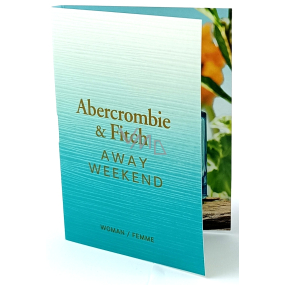 Abercrombie & Fitch Away Weekend parfémovaná voda pro ženy 2 ml s rozprašovačem, vialka Abercrombie & Fitch Away Weekend parfémovaná voda pro ženy 2 ml s rozprašovačem, vialka