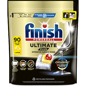 Finish tabletki do zmywarki Ultimate Plus All in 1 Cytryna, 90 szt.