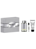 Montblanc Explorer Platinum woda perfumowana 100 ml + żel pod prysznic 100 ml + woda perfumowana 7,5 ml miniatura, zestaw prezentowy dla mężczyzn