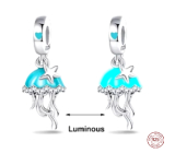 Srebrny wisiorek 925 Luminozna Meduza - 2w1 meduza, gwiazda