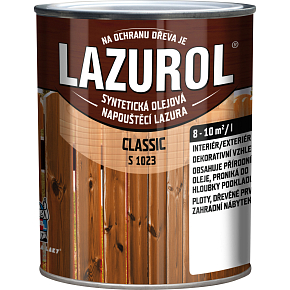 Lazurol Classic S1023 tenkovarstová lazura na dřevo z zawartością olejów, 0025 sipo, 750 ml