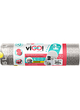 viGO! Premium worki na odpady wyciągane, 26 µ, 54 × 62 cm, 35 l, 15 sztuk