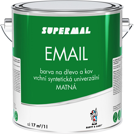 Supermal Email S2013 0199 czarny mat, 2,5 l