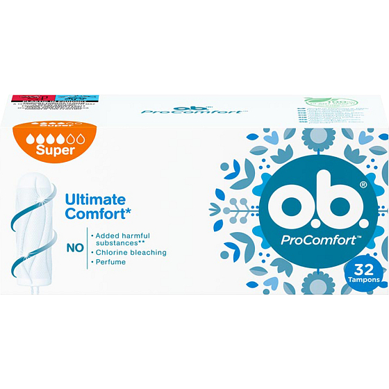 O.B. ProComfort Super tampony, 32 szt.